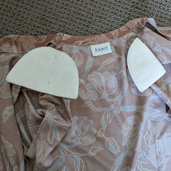 Stunning floral vintage button down shirt, short sleeve, Jouve, size 8 US - Picture 12 of 14